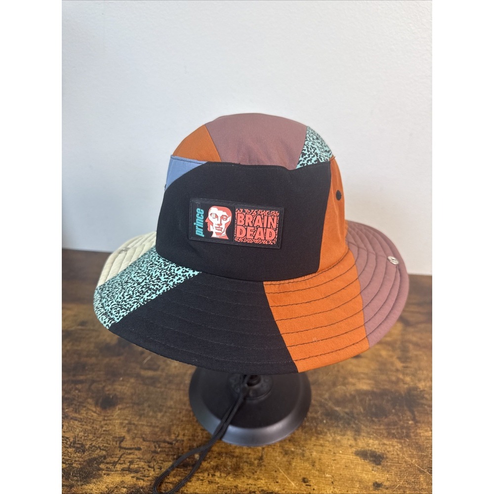 Brain Dead × Prince Pieced Bucket Hat – Multicolor – One Size – Rare Collab EUC